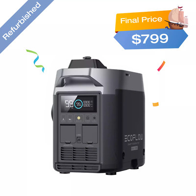EcoFlow Smart Generator Dual Fuel LPG&Gas Charge DELTA Pro&DELTA Max Refurbished