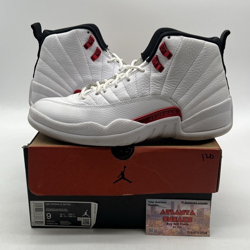Air Jordan 12 ホワイト/グレー/レッド JORDAN BRAND AIR JORDAN 12 RETRO WHITE/BLACK-VARSITY RED