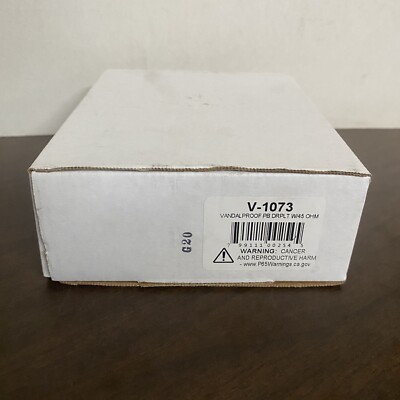 Valcom V-1073 Intercom Door Station Flush Mount Door Plate Speaker White