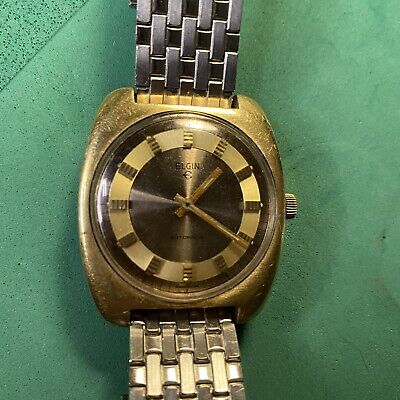 Vintage ELGIN Men's automatic watch 17 Jewels swiss 996 Working Runs Wind Up 60s