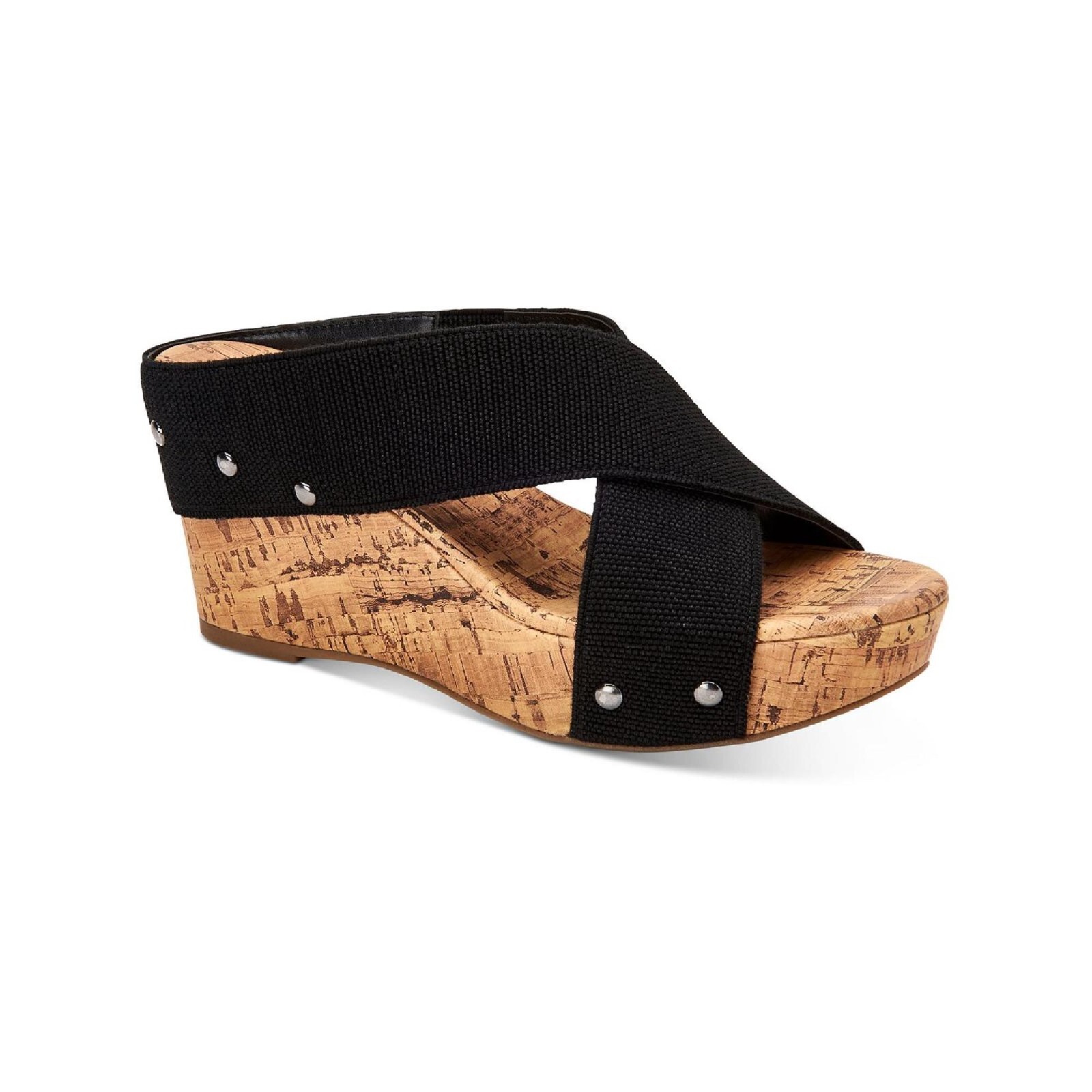 SCHOLL ● Cross Strap Stud Sandals - Black Style & Co. Womens 10 M Black Criss Cross Strap Studded