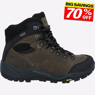 Pre-owned Hi-tec Altitude Pro Rgs Mens Waterproof Leather Outdoor Hiking Boots Brown