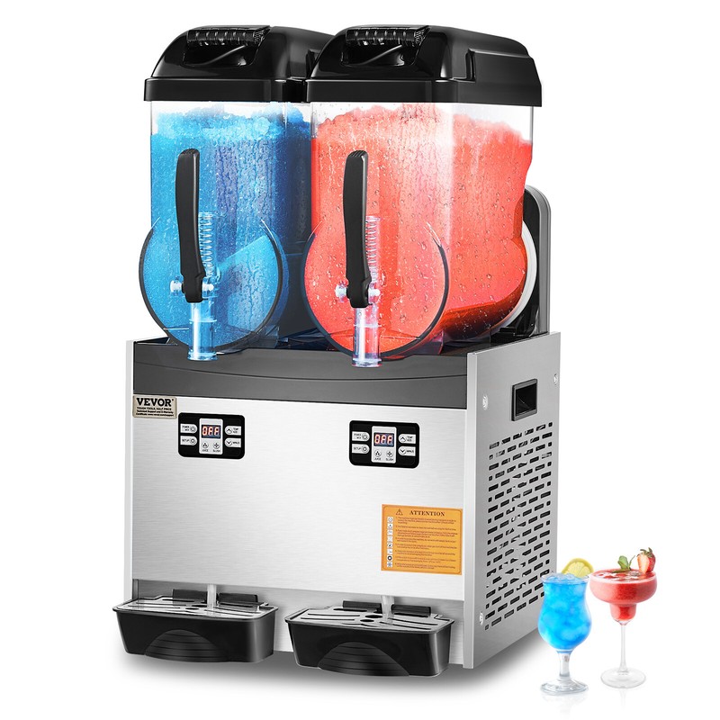 Vevor Machine Ã  GranitÃ© Commerciale 2x12l Pour Granitas Margarita Boisson GlacÃ©E