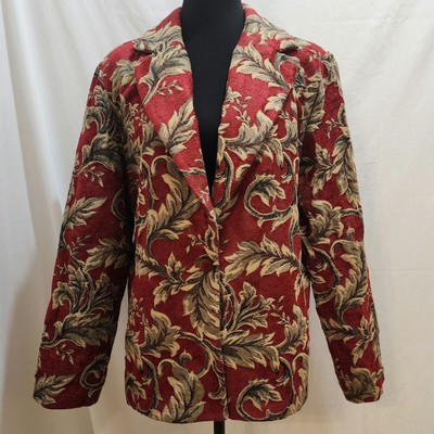 Vintage 90s First Option Paisley Blazer, X-Large