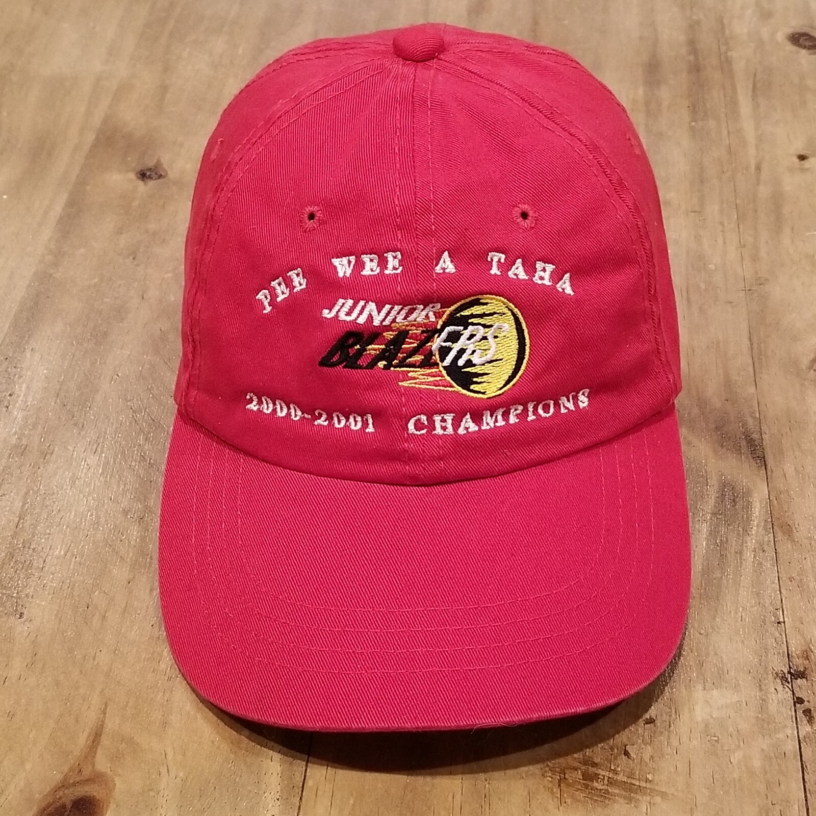 Vintage Blazers Hockey Hat Cap Red Pee Wee Minor Junior League TAHA Champions