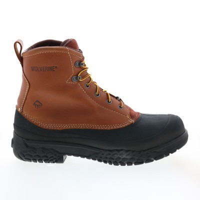 

Мужские коричневые широкие ботинки Wolverine Swampmonster WP Rival 6 дюймов со стальным утиным носком 10,5, Коричневый, Wolverine Swampmonster Waterproof Rival 6" Steel Duck Toe