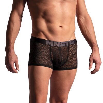 Manstore M2231 Micro Pant mens lace underwear boxer brief male short transparent