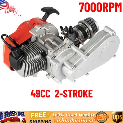 49CC 2STROKE HIGH PERFORMANCE ENGINE MOTOR For POCKET MINI BIKE SCOOTER ATV Alu