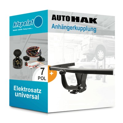 Akcesoria samochodowe Für Kia Picanto 04-11 Anhängerkupplung starr+ES 13p spez AHK Kpl. Haki i liny holownicze