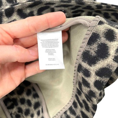 Cabi 3373 Jungle Jacket Leopard Animal Print Blazer Sz 10 Brown Black career