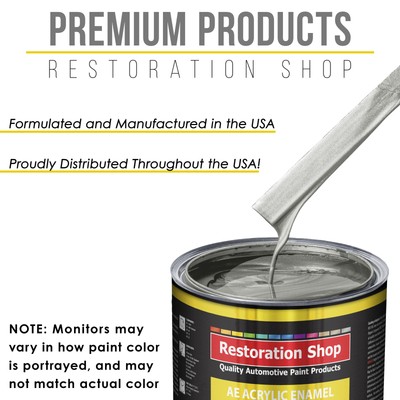 Restoration Shop Brilliant Silver Firemist Acrylic Enamel Quart Kit, Auto Paint