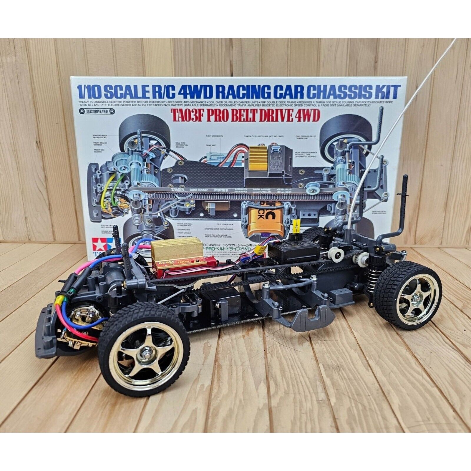 Vintage 1996 Tamiya 58177 TA03F-Pro 4WD Belt Drive 1/10 Vintage 1996 Tamiya 58177 TA03F-Pro 4WD Belt Drive 1/10