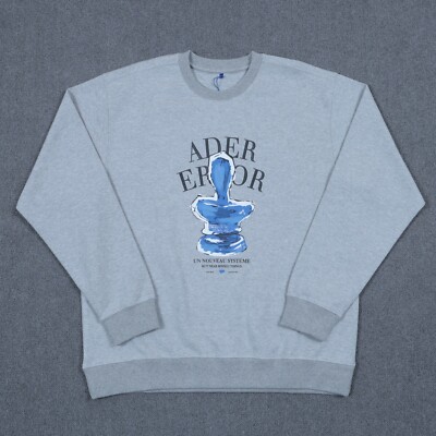 ADER ERROR Portrait trophy logo Sweatshirt in Grey