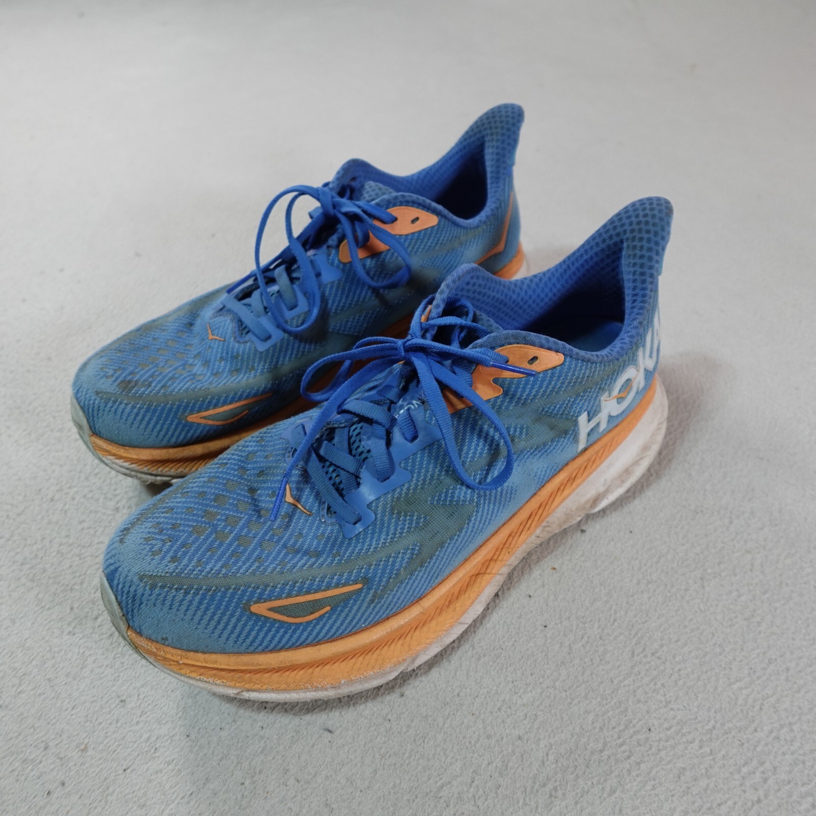 floow HOKA Shoes Womens 11 Blue Clifton 9 Wide Sneaker F27222J