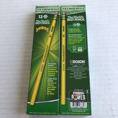 Dixon Ticonderoga Pencils 13882 No. 2 Soft Latex Free (12/pack) 2 Pack 24 Total