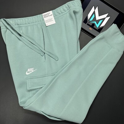 Nike Sportswear Club Fleece Cargo Pants Mineral White Men s Sizes CD3129-309