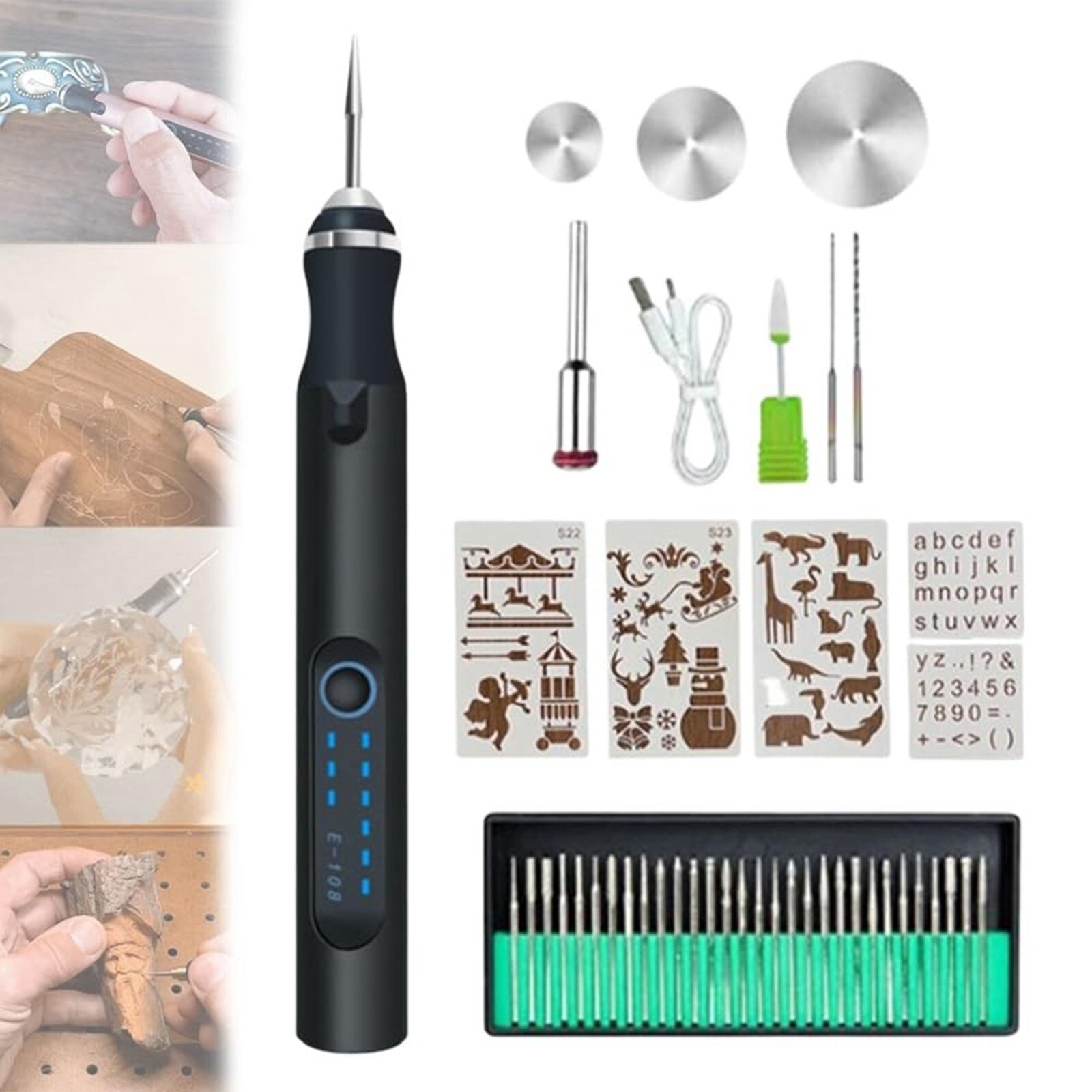 Customizer Engraving Pen by Resparked Ultimate Cordless Portable Tool Pen Kit US