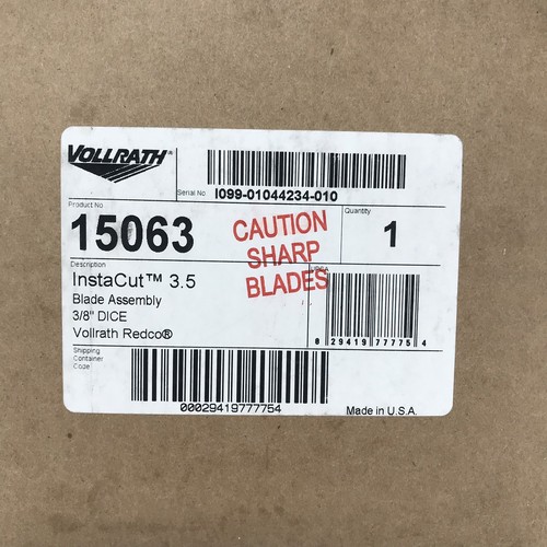 Vollrath 215-1246 15063 Redco InstaCut 3.5 3/8
