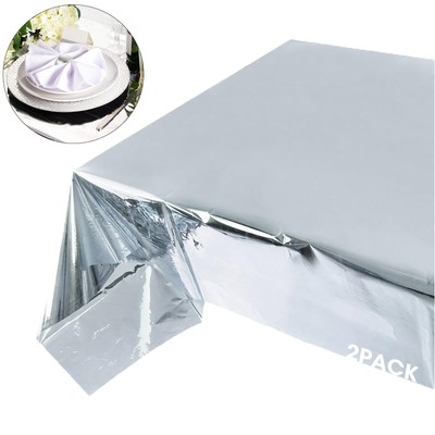 Shiny Plastic Party Table Cloth For Banque...