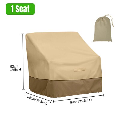 Heavy Duty Outdoor Sofa Cover, Waterproof Lawn Patio Furniture Chair Protector