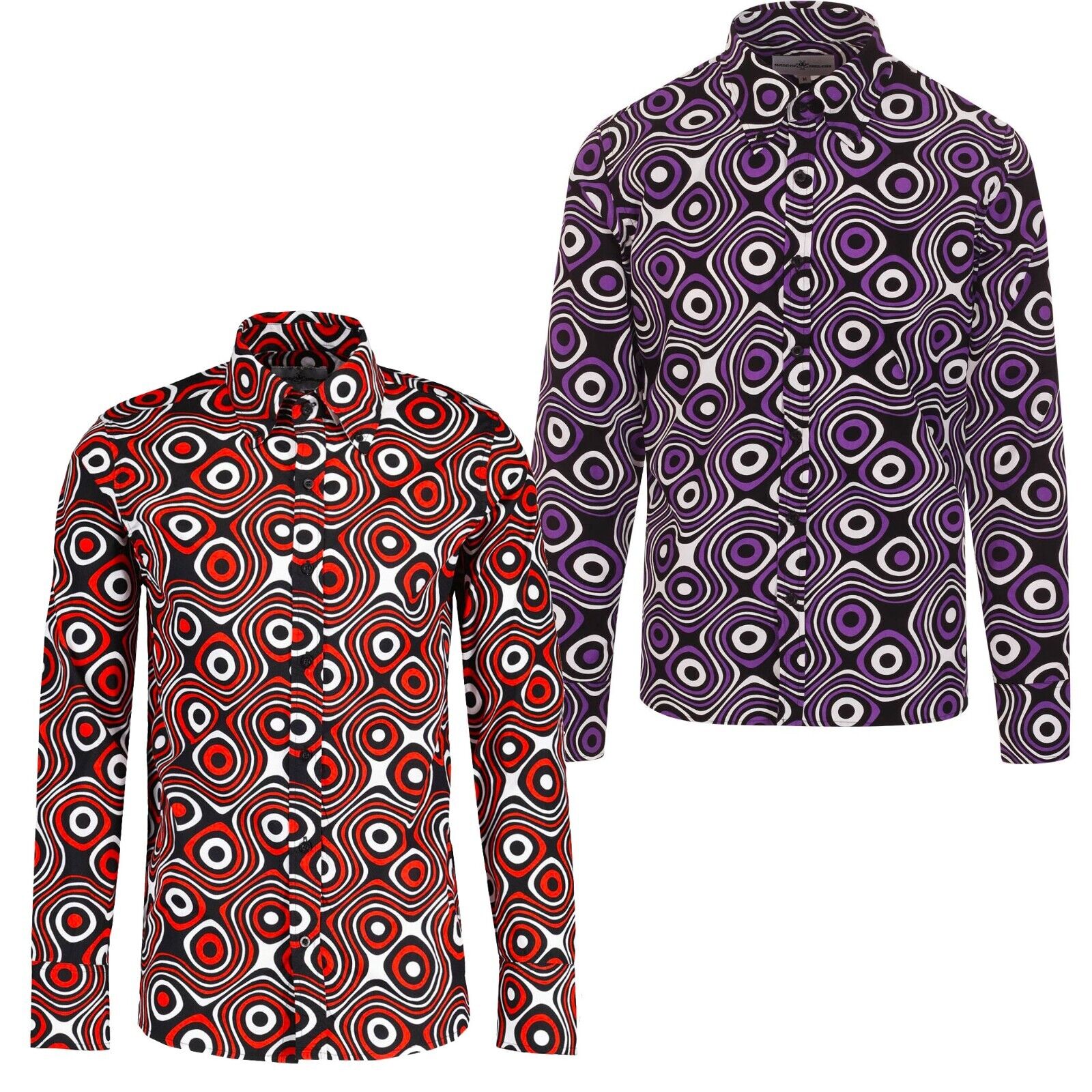 MENS MADCAP RETRO MOD 60s 70s Sixties PSYCHEDELIC PRINT MENS MADCAP RETRO MOD 60s 70s Sixties PSYCHEDELIC PRINT