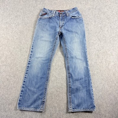 Ariat Jeans Mens Size 29x29 Blue Work FR M4 Low Rise Boot Cut Cotton Flame