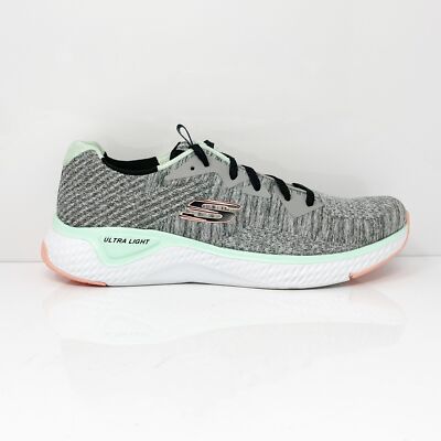 

Skechers Womens Solar Fuse Brisk Escape 13328 Серая повседневная обувь Кроссовки Размер 9, Серый, Solar Fuse Brisk Escape