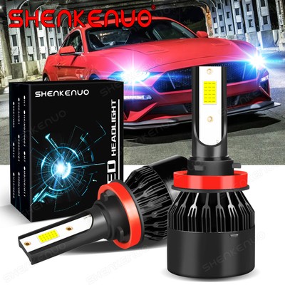 H11 H9 LED Headlight Bulbs Low Beam Super Bright 6000K White Best Brightness 2X