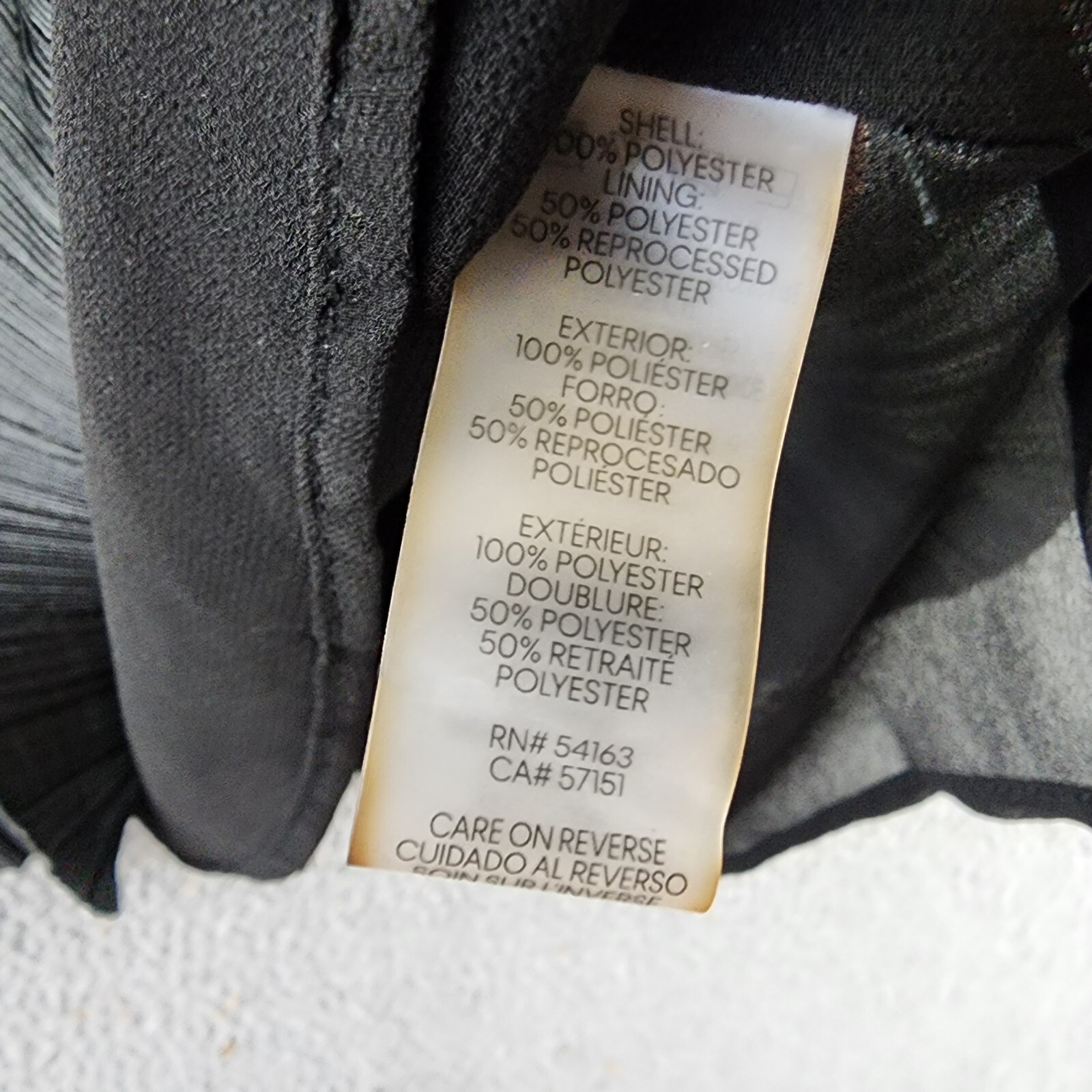 Calvin Klein Plisse Mock-Neck Sleeveless Top Women's S Black Back Zip Closure - Picture 12 of 14