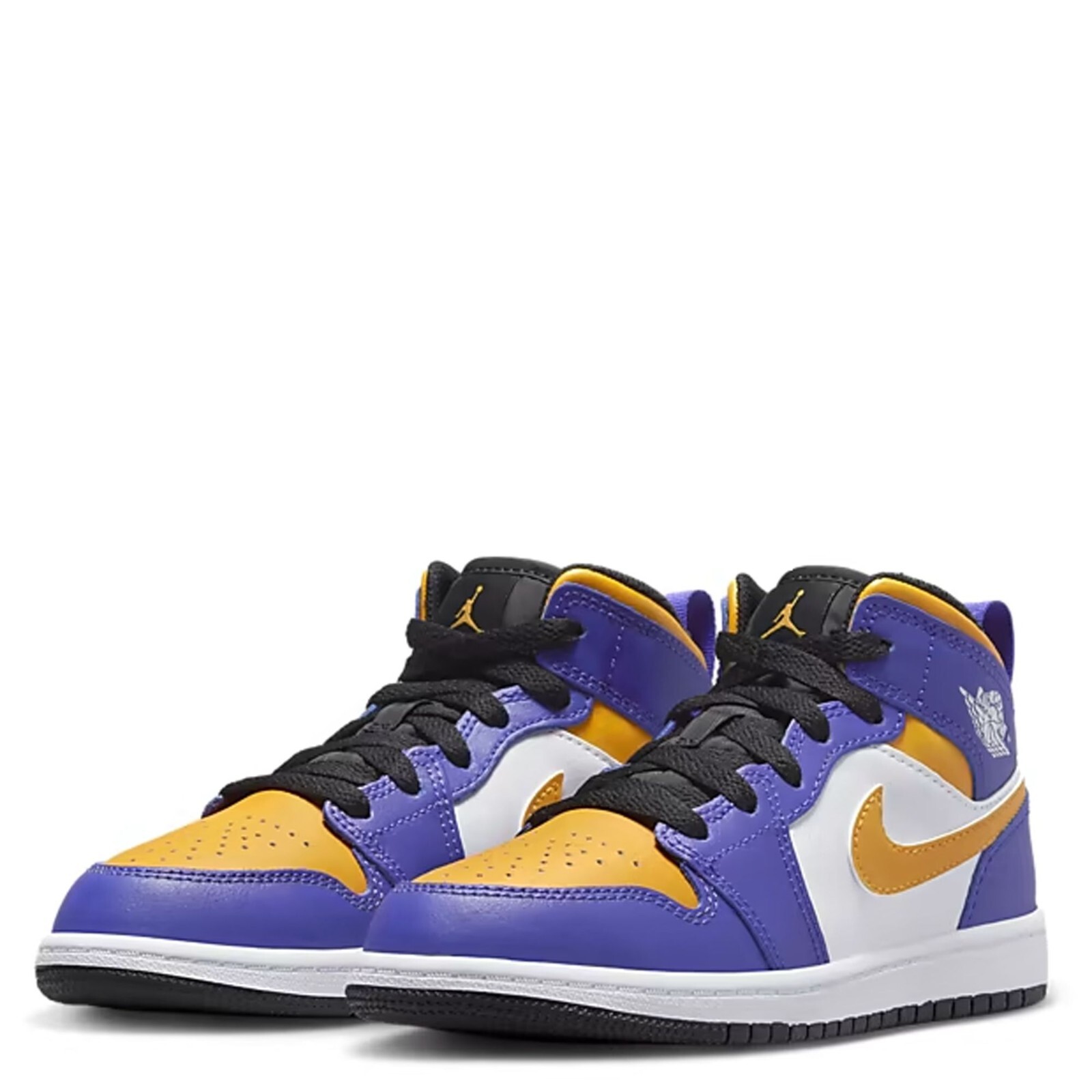 NIKE AIR Jordan 1 Mid Lakers (PS) DQ8424-517 PRESCHOOL SIZE NIKE AIR Jordan 1 Mid Lakers (PS) DQ8424-517 PRESCHOOL SIZE