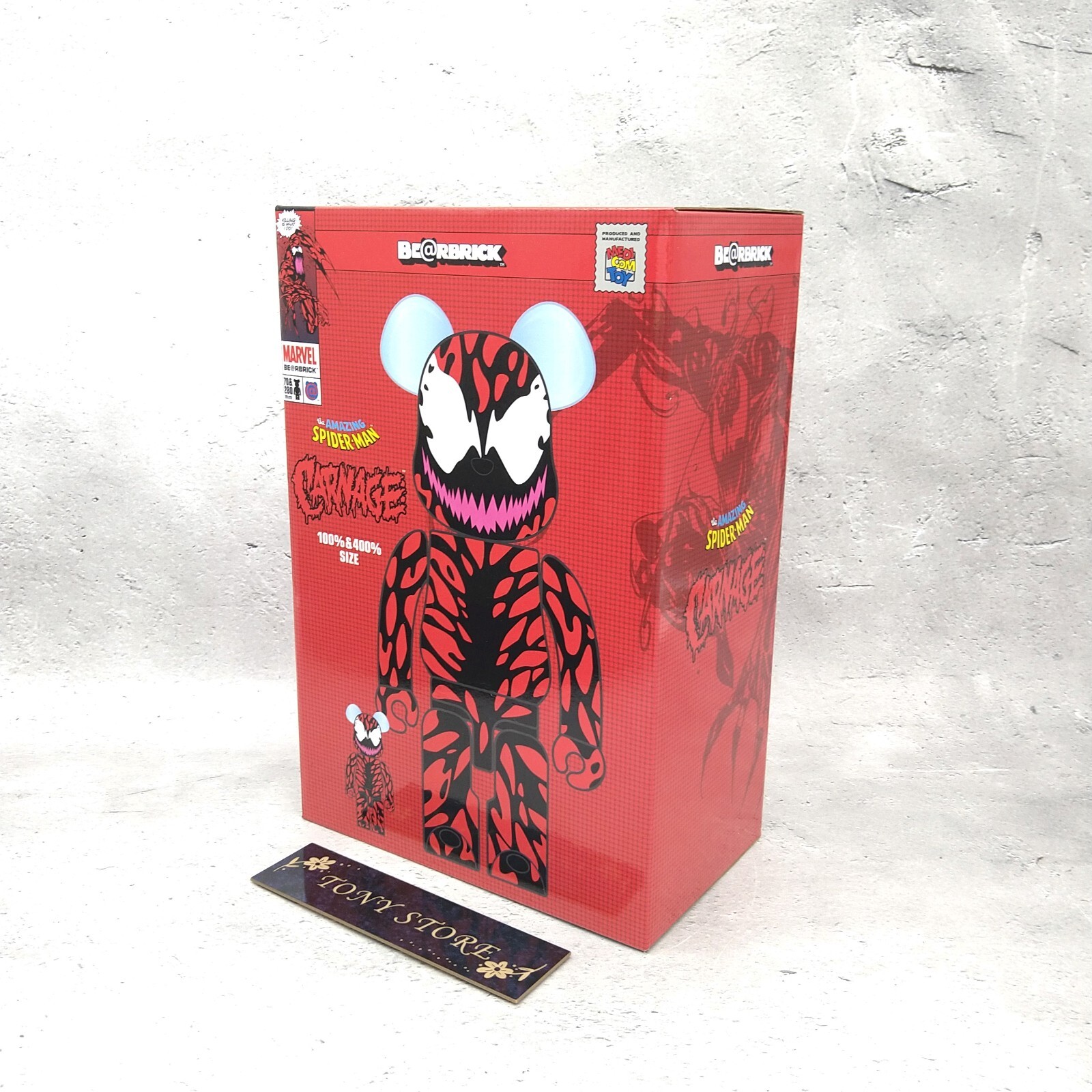 BE@RBRICK CARNAGE 100% & 400%
