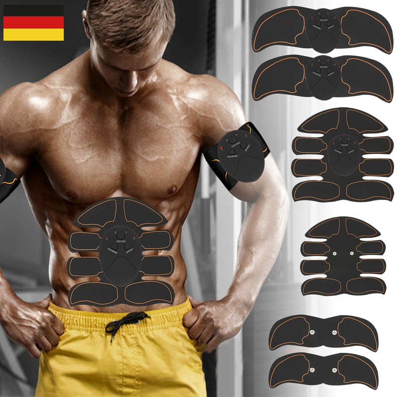 ABS Stimulator Bauchmuskeltrainer EMS Trainingsgerät Elektro Exerciser Fit Pad