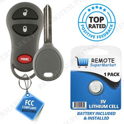Replacement for Jeep 99-01 Cherokee 99-04 Grand Cherokee Remote Key Fob Set