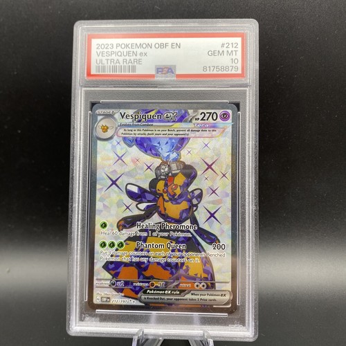 PSA 10 Gem Mint 2023 Pokemon Obsidian Flames Vespiquen EX PSA 10 Gem Mint 2023 Pokemon Obsidian Flames Vespiquen EX