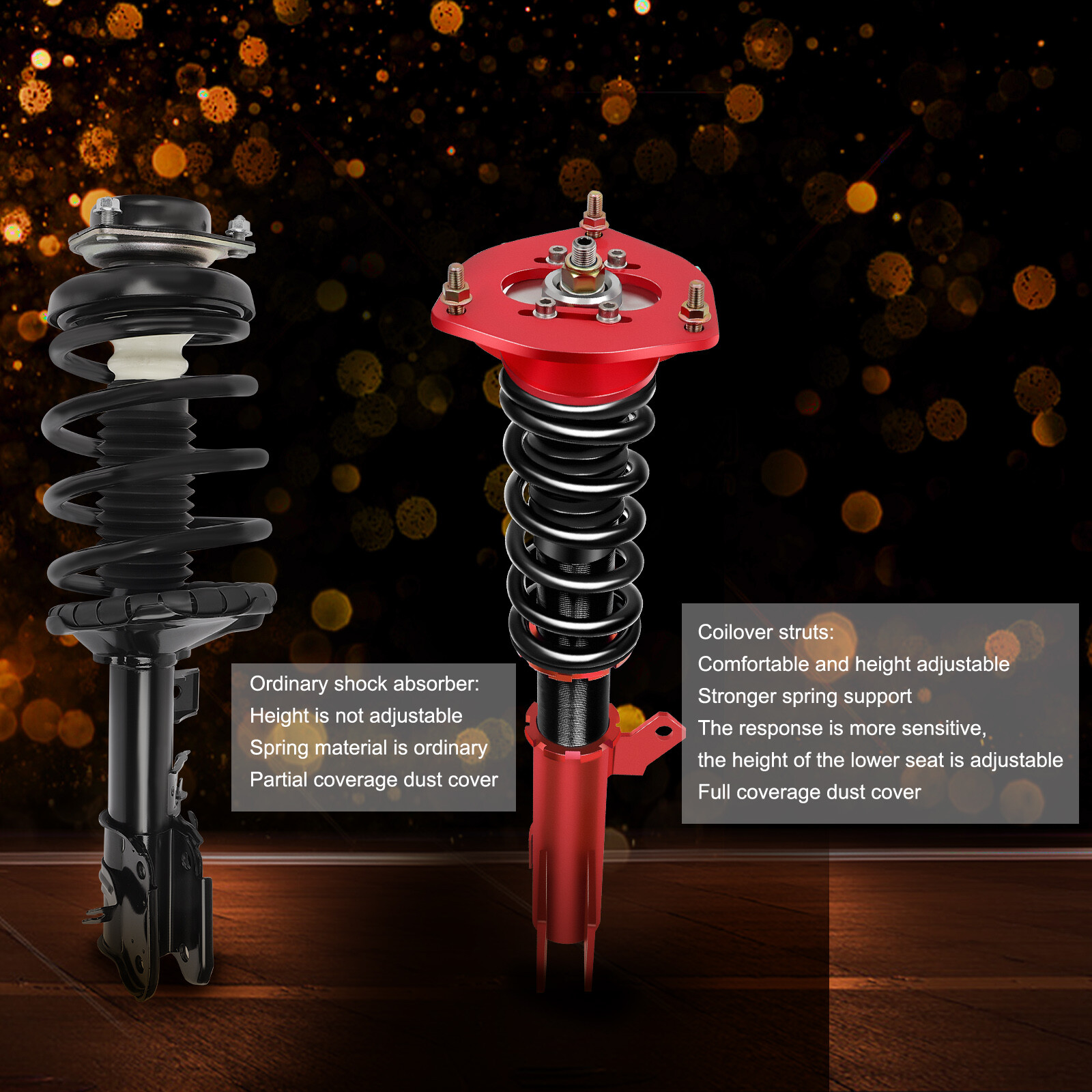 マロン Lowering Kit for Chevrolet Camaro Coupe 2010-15 MAXX