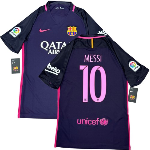 17-18 FC Barcelona MESSI 10番　away NIKE S 2017/18 Barcelona Away Jersey #10 Messi 2XL Nike Soccer