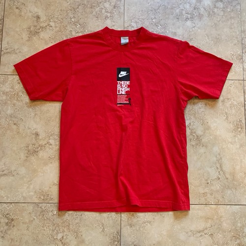 Vintage Nike Men Size Large Made In Korea Finish Line Red
