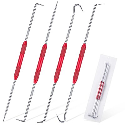 4 Pack Double Pointed Scriber Metal Scribe Tool Hook and Pick Tool Set