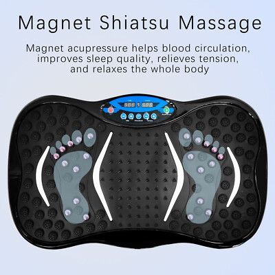 Vibrating Platform Tablet Machine Body Sports Fitness Massager W/ Remote Contorl
