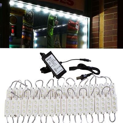 30FT BRIGHTEST STOREFRONT LED LIGHT WHITE 5630 + UL Listed POWER SUPPLY
