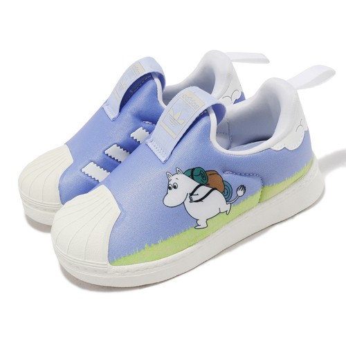 

adidas Originals Superstar 360 IX Moomin Blue Dawn Повседневная обувь для малышей ID6650, Синий, Superstar 360 I X Moomin