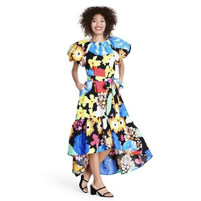 Christopher John Rogers x Target Floral Print High-Low Dress Size Small