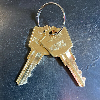 (2) Knoll Furniture Desk Keys Cut Key Code K001 - K250 -READ DISCLAIMER!