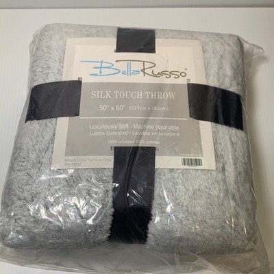 Bella Rosa Silk Touch Throw Blanket 50 x60  Luxuriously Soft - Machine Washable