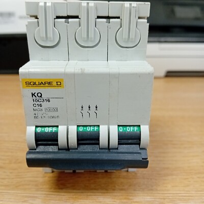 Square D - KQ10C  Load Centre 3 phase mcbs 16, 20, 32, 63 Amp Type C - 10 ka.
