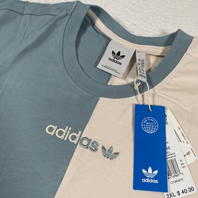 Купить adidas originals t shirt mens white trefoil 3 stripes cotton knit  tee gn2418 (275273058021), США