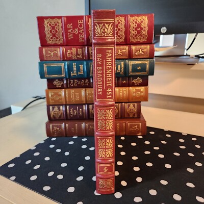 Fahrenheit 451 Ray Bradbury, Easton Press Collectors Ed. Leather, Gilded Pages