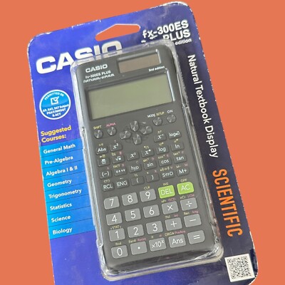 NEW CASIO fx-300ES PLUS 2nd Edition Scientific Calculator Natural Textbook Math