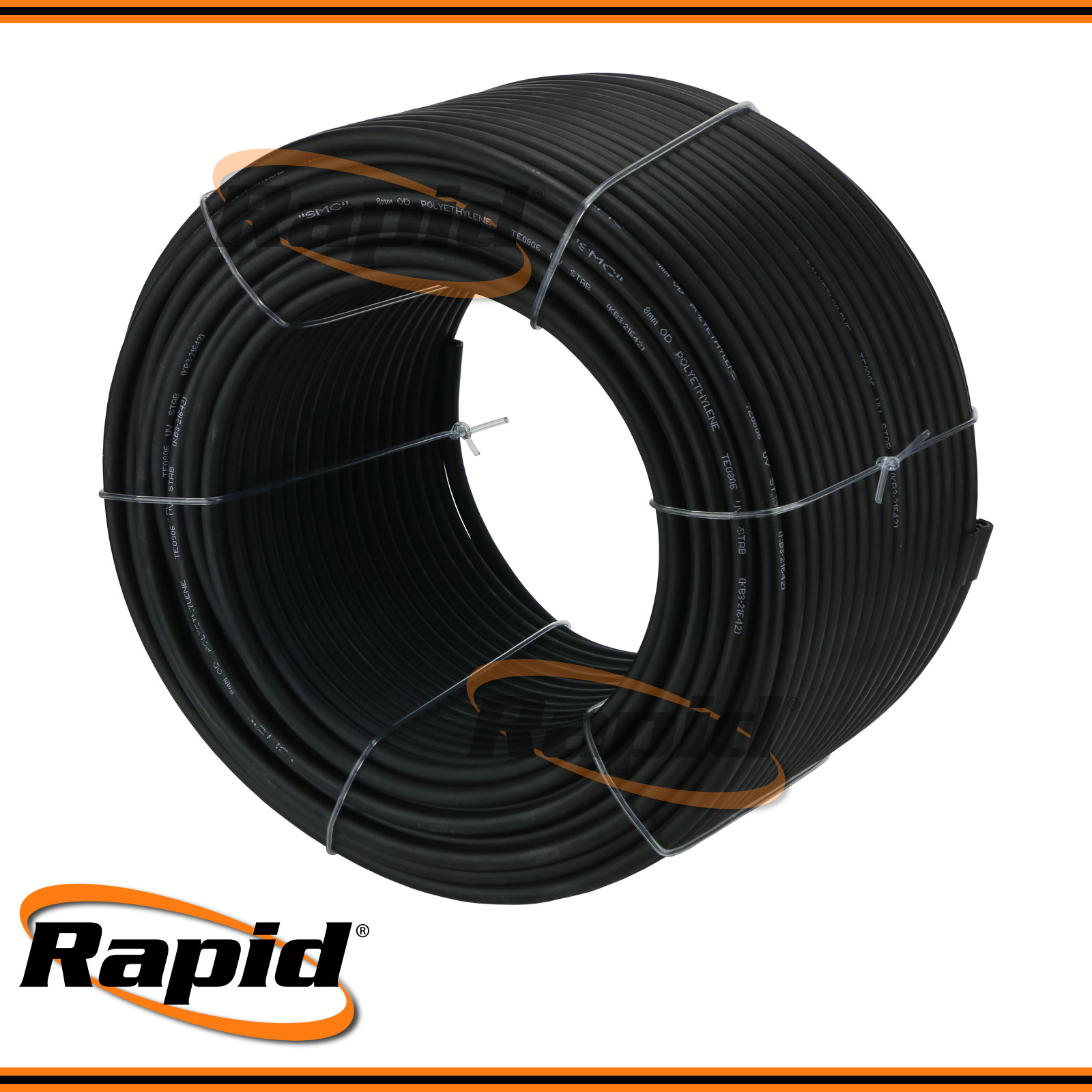 SMC Low Density Polyethylene Black Tubing 100mt Roll 8mm OD TE0806BK