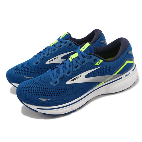 

Мужские кроссовки Brooks Ghost 15 BLUE NIGHT LIFE WHITE (D) 1103931D482, Синий, Ghost 15
